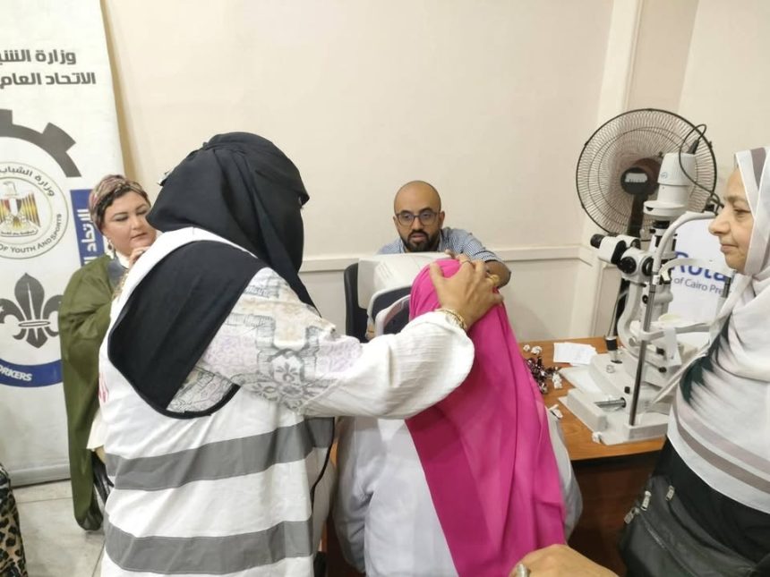 "الاتحاد العام لشباب العمال ينظم قافلة طبية مجانية للكشف على العيون لذوي الاحتياجات الخاصة"