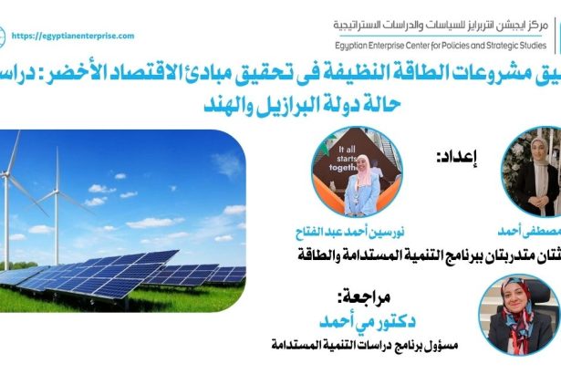 "دور تطبيقات الطاقة النظيفة في الاقتصاد الأخضر: دراسة برازيلية وهندية - Egyptian Enterprise Center"