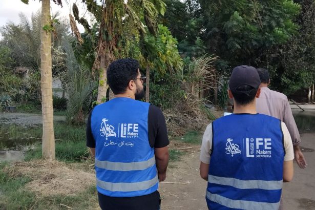 "صناع الحياة عضو التحالف الوطني تدعم الأسر المتضررة من ارتفاع مياه النيل بالمنوفية"