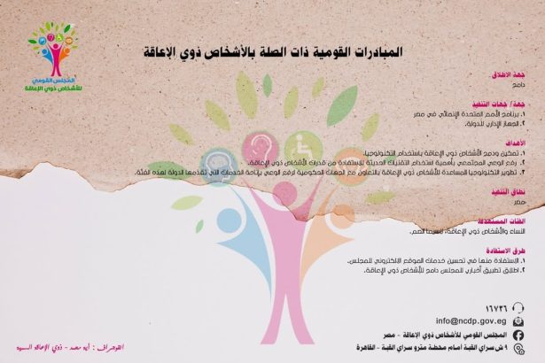 المجلس القومي للأشخاص ذوي الإعاقة يدعم مبادرة #دامج لتعزيز المشاركة المجتمعية
