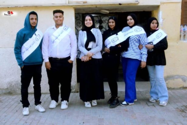 "الاتحاد العام لشباب العمال بالسويس يواصل تجميل ميدان الغريب ضمن مبادرة مدينتنا أجمل بينا"