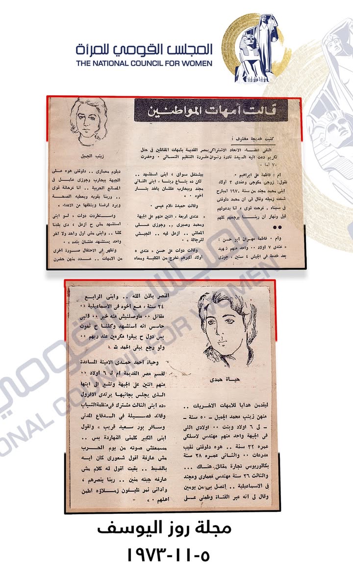 "المجلس القومي للمرأة يبرز قصص أمهات مصر المقاتلات خلال حرب أكتوبر العظيم"