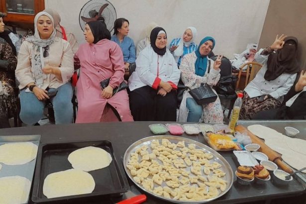 "الاتحاد العام لشباب العمال ينظم ورشة لتعليم فنون الفطائر والمعجنات لدعم السيدات"